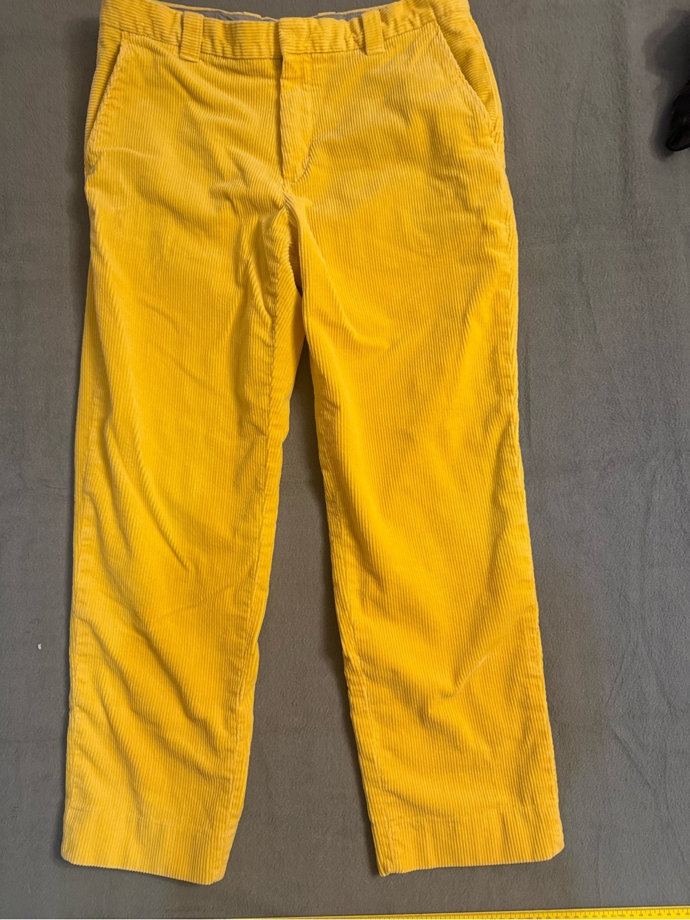 Brooks Brothers Pants Mens 35x30 Yellow Corduroy Clark Fit Chino Classic Stretch